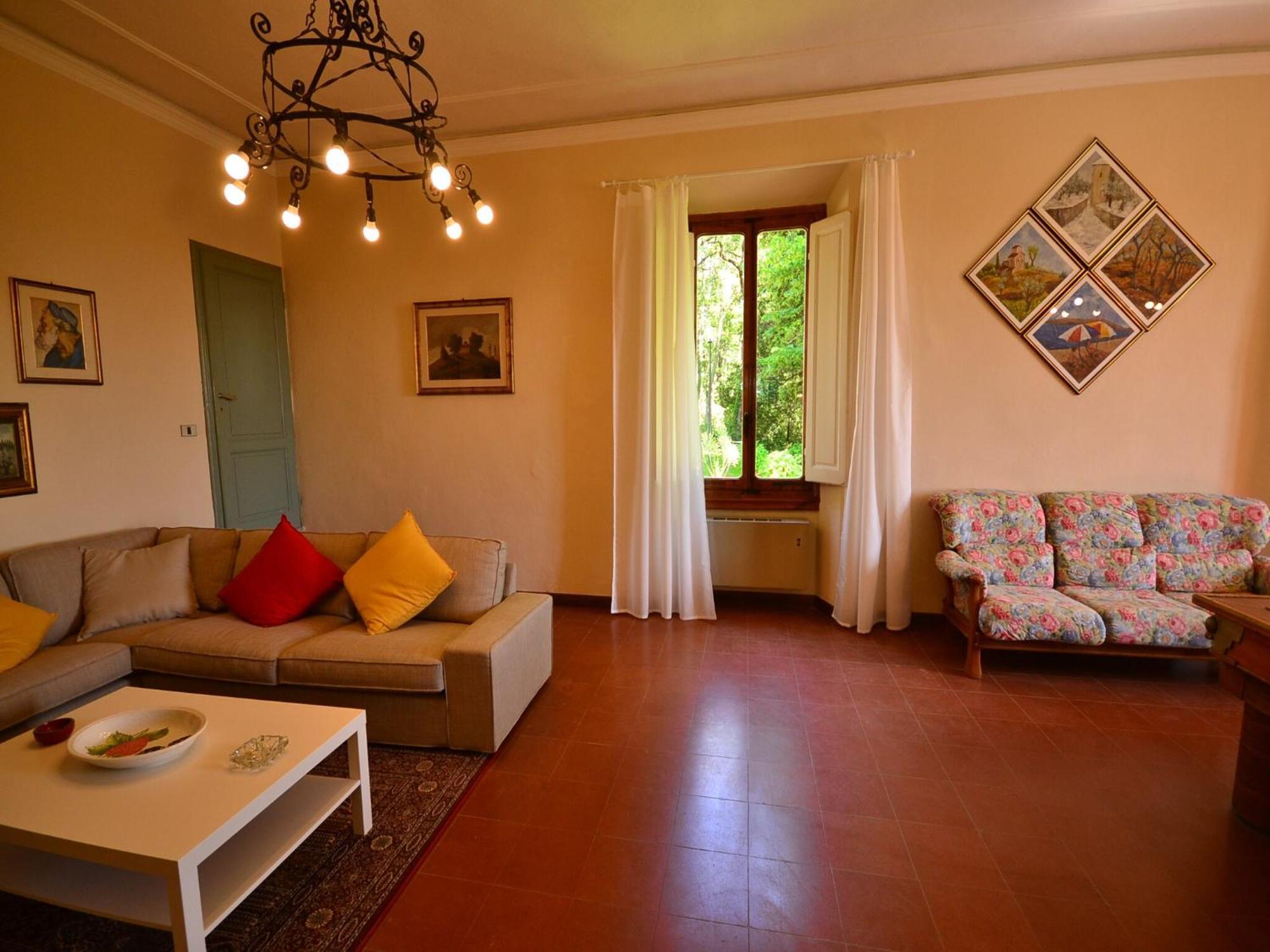 Lovely Holiday Home In Montefiridolfi With Hill View Kültér fotó